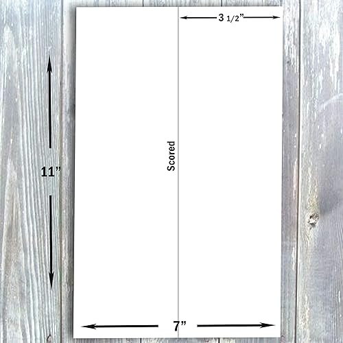 Miniatura 9 de Hamilco Tarjetas de mesa con nombre de tienda de campaña en blanco de 3 12 x 2 pulgadas, cartulina blanca cubierta de 80 libras, paquete de 100