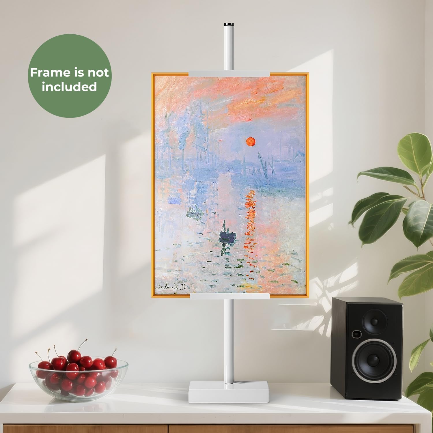 Adjustable Tabletop Easel Stand, Picture Easels for Display up to 28.5 Inches, Heavy Duty Metal Picture Frame Holder for Artwork, Signs & Certificates Display Stand(White)