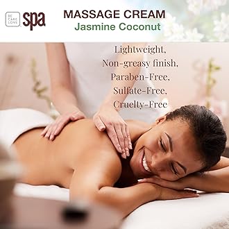 Bio Creative Lab Spa Jasmin Coconut Skin Smoothing Massage Cream, 16 oz