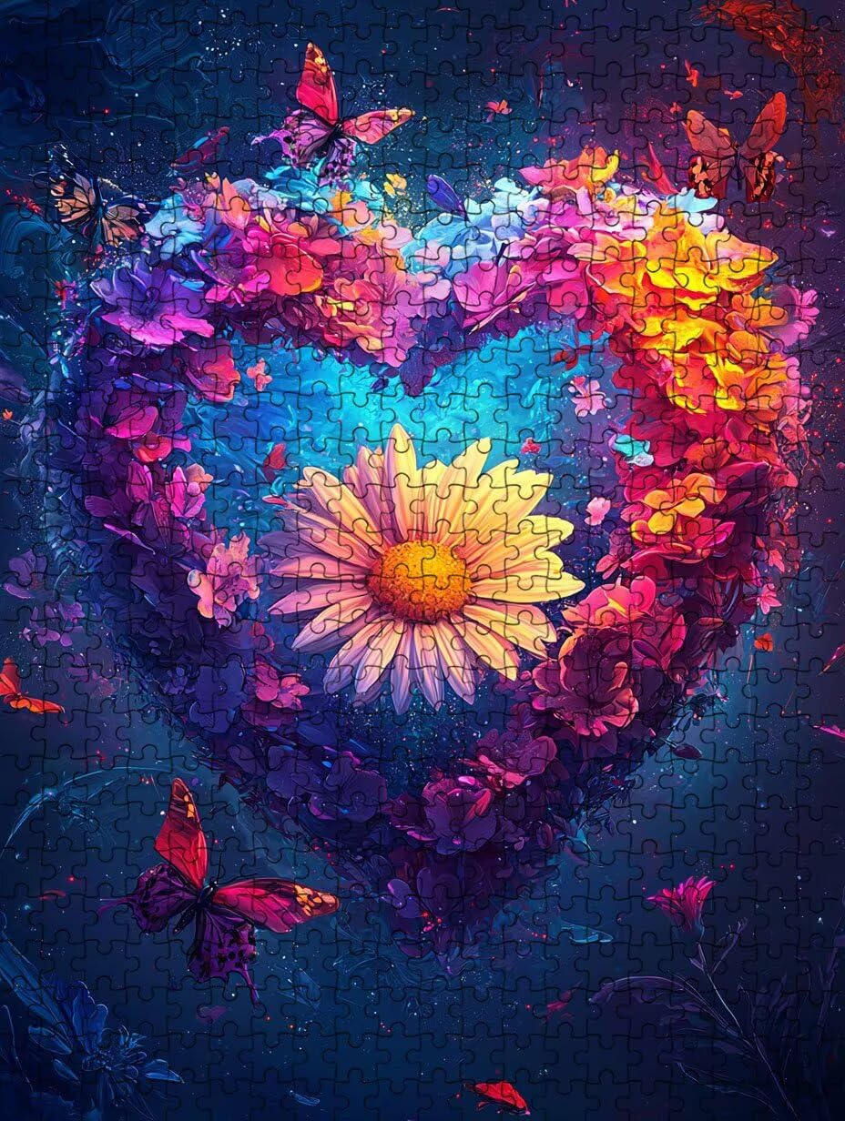Puzzle 2000 sztuk, puzzle Love Ocean dla dorosłych 2000, drewniane puzzle, klasyczne gry edukacyjne, niemożliwe wyzwanie, gry i zajęcia rodzinne, prezent kreatywności DX0YL1-5