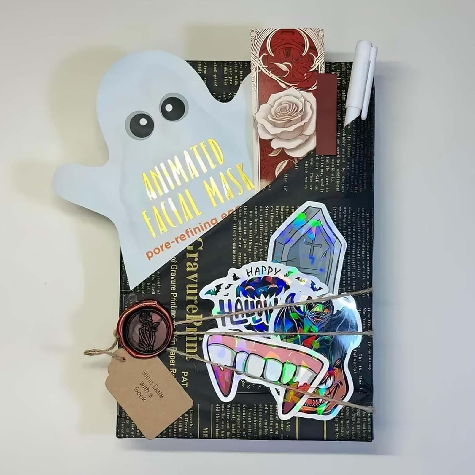 Roman Criminel Mystérieux Hexe & Halloween - Cadeau pour Amoureux des Livres avec Chauves-Souris Fantômes