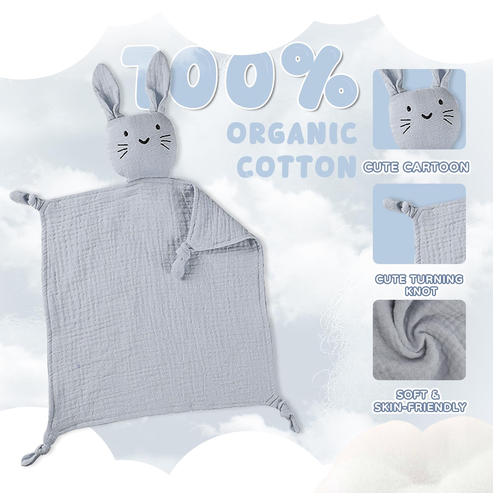 Cadeau Naissance Personnalisé Bébé Fille Garçon – Kit Doudou Lapin Rose, Cape Bain, Bavoir, Serviette Coton Bio