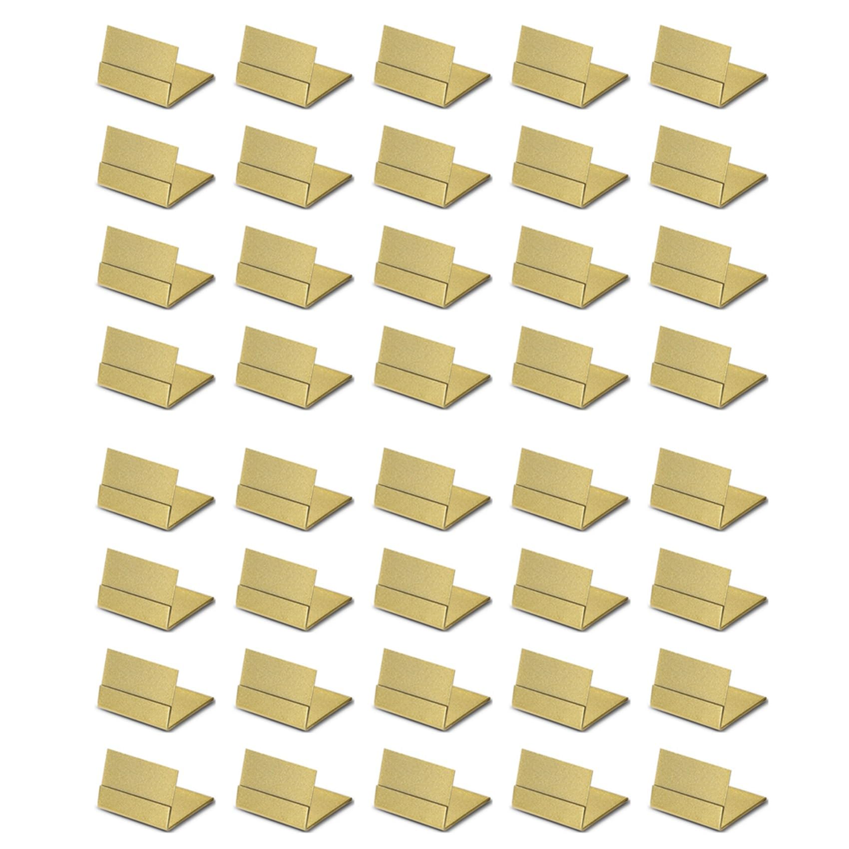 Jnchdghwa Gold Table Number Holders,40 Pack Metal Place Card Stands & Picture Holders - Ideal for Weddingsand Parties