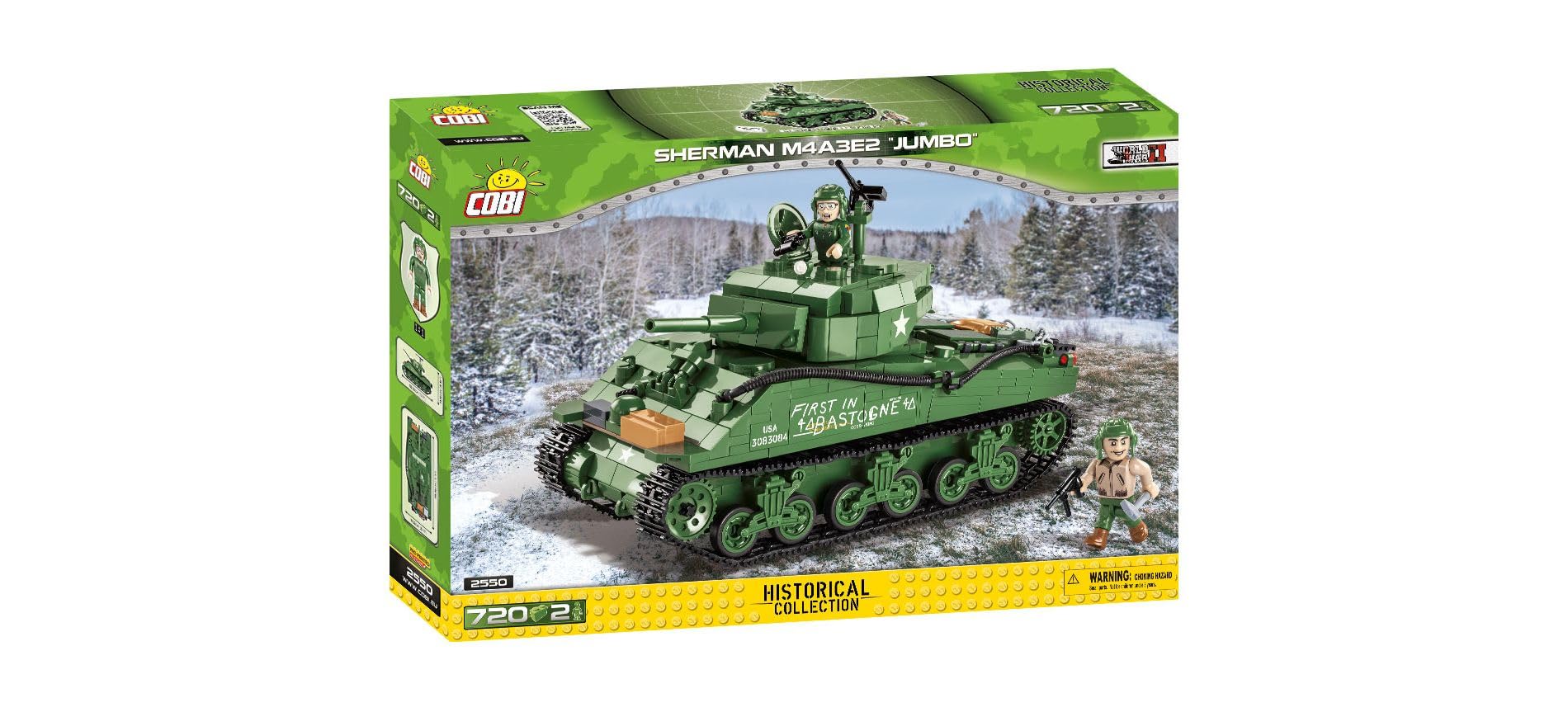 COBI Sherman M4A3E2 JUMBO,Green, Petit