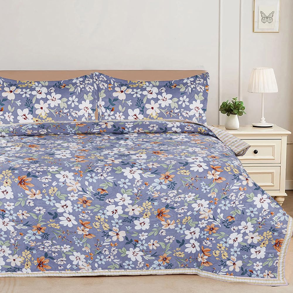 King Size Cotton Quilted Bed Cover - BSB HOME -27