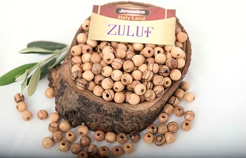 Miniatura 4 de Holyland Olivewood Bead 0.276in Rosario Perlas para la venta (1000 cuentas) con certificado Zuluf - Suministros de abalorios  Cuentas de madera para