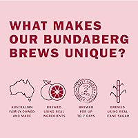 Vista 4 de Bundaberg Naranja sanguina, bebida de frutas espumosas, 12.7 onzas líquidas, 4