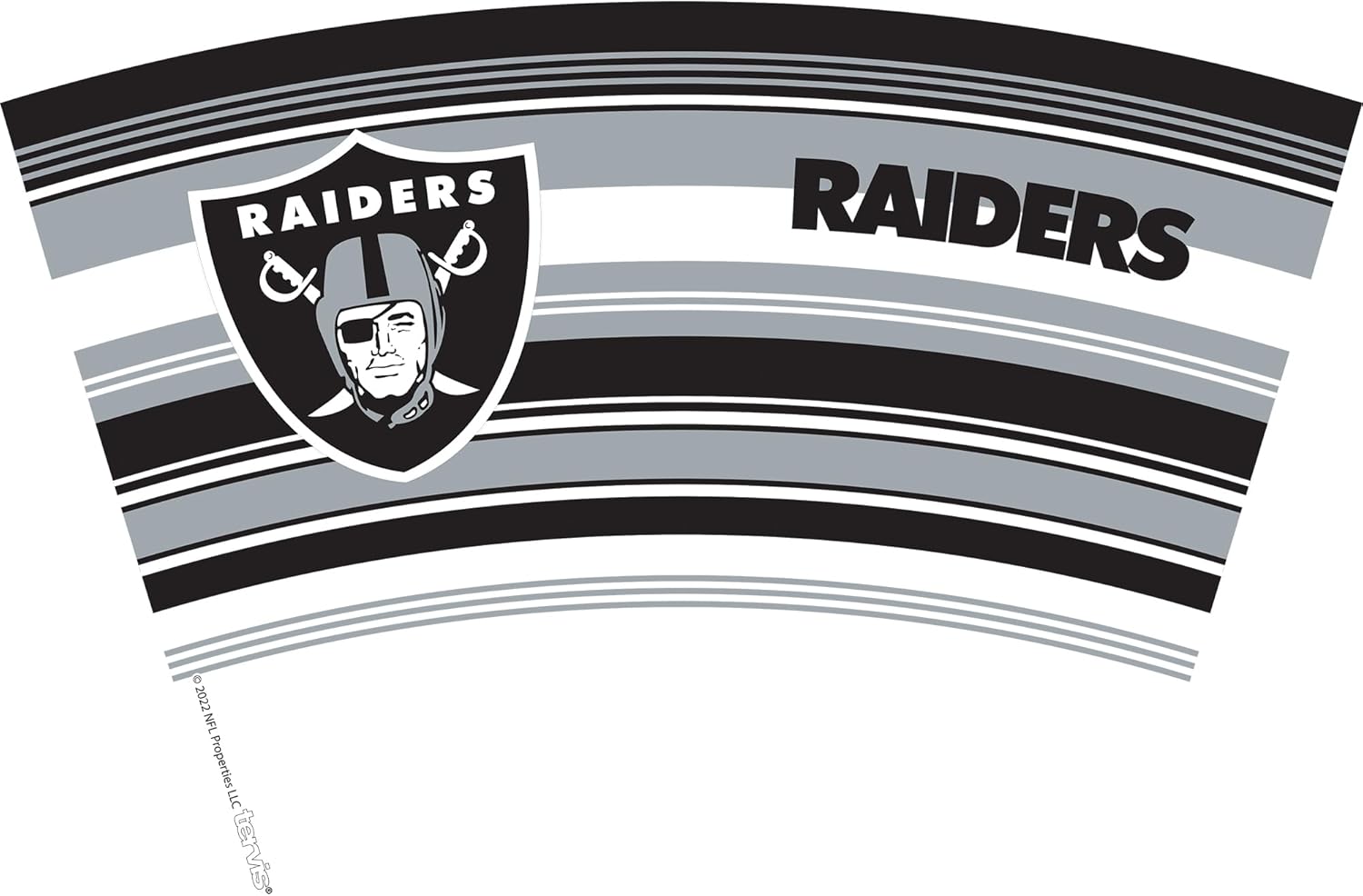 Tervis NFL Las Vegas Raiders - Hype Stripes Made in USA Double Walled Insulated Tumbler Travel Cup Keeps Drinks Cold & Hot, 24oz, Classic - Image 2