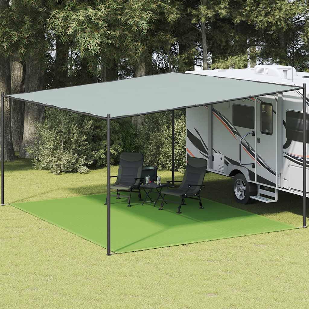 Nqyjm Tent Rug Light Green 400 x 500 cm HDPE Awning Carpet Camping Rug Outdoor Weatherproof Tent Rug for Caravan/Motorhome