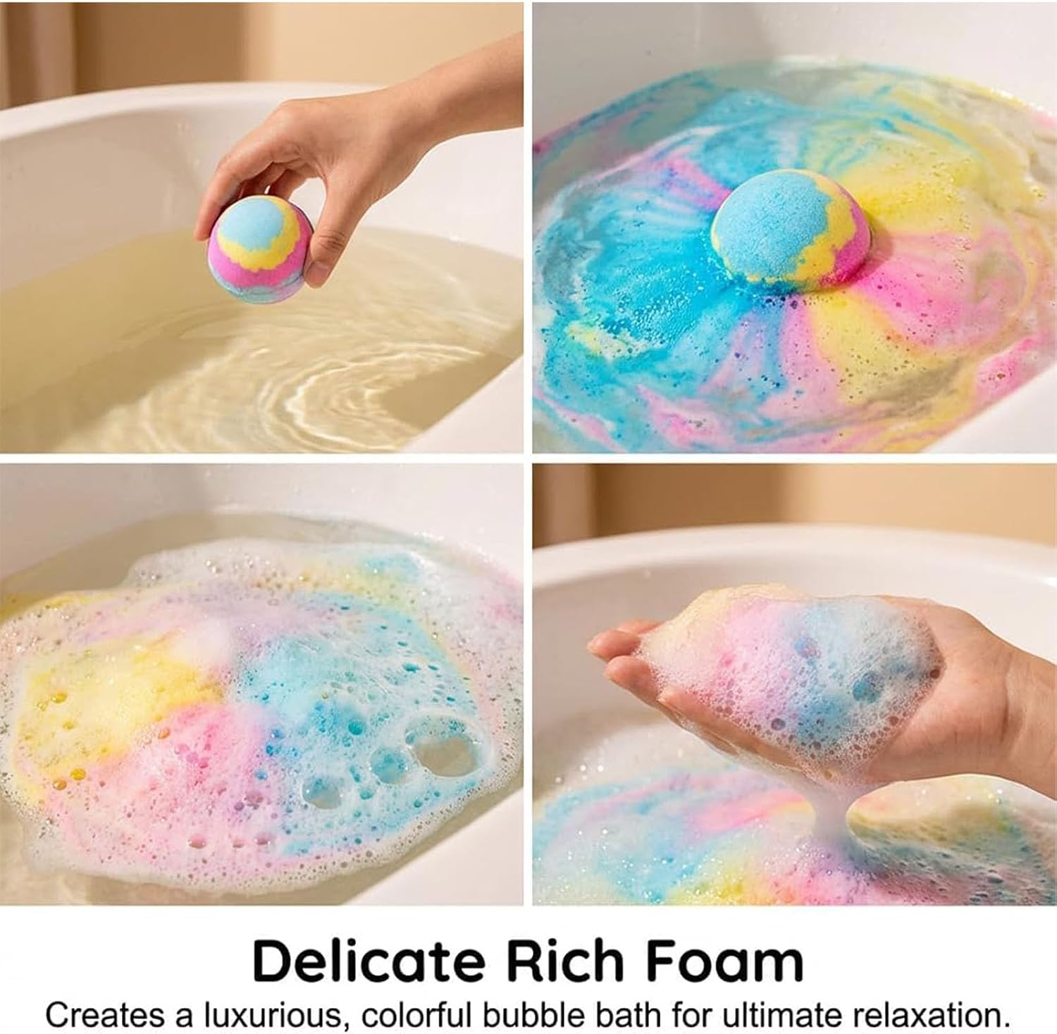 Bath Bombs with Toys Inside, Ocean Theme Fizzy Bath Balls for Birthday Party Favors