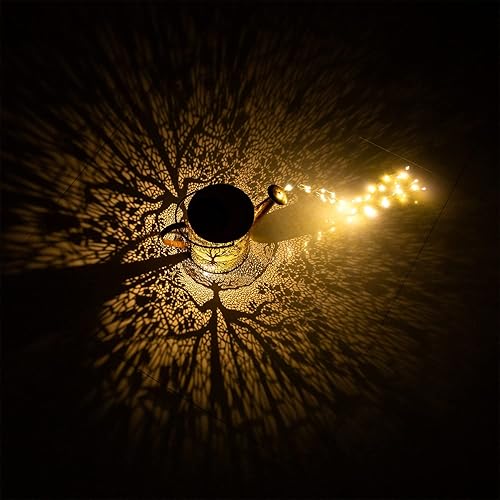 Miniatura 9 de Luces solares para decoración de jardín al aire libre, grande, impermeable, regadera, luces de paisaje, farol colgante, decoración exterior para