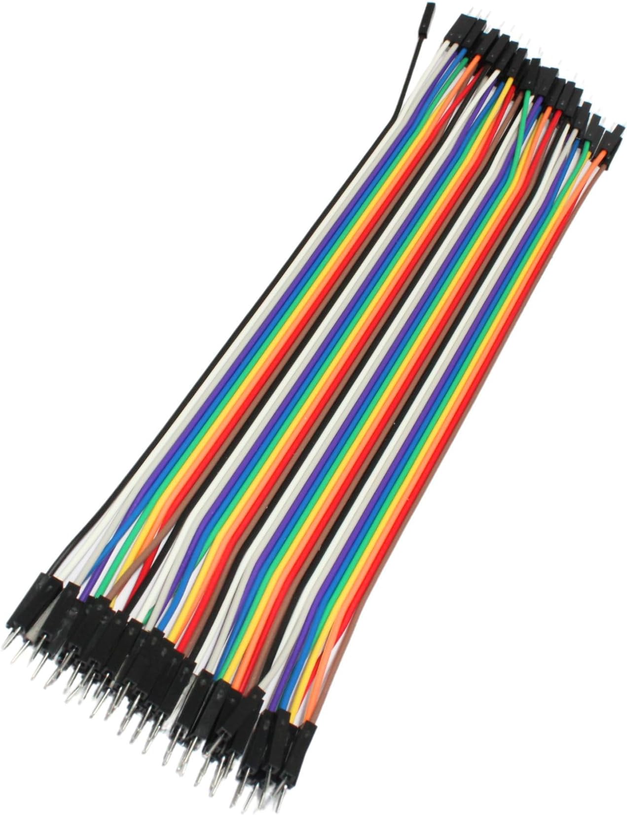 Lalitha breadboard/prototyping board jumper wires (40, Male to Male ...