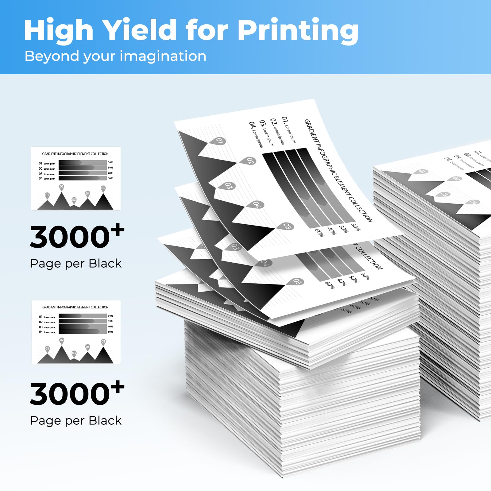 58A Toner Cartridge Black for Laser Jet Enterprise M406dn Pro M404dw, Compatible with HP 58X CF258X Toner Cartridges for HP58A CF280A Color Laser Jet Pro M404dw M404dn Enterprise M406dn MFP M428fdw