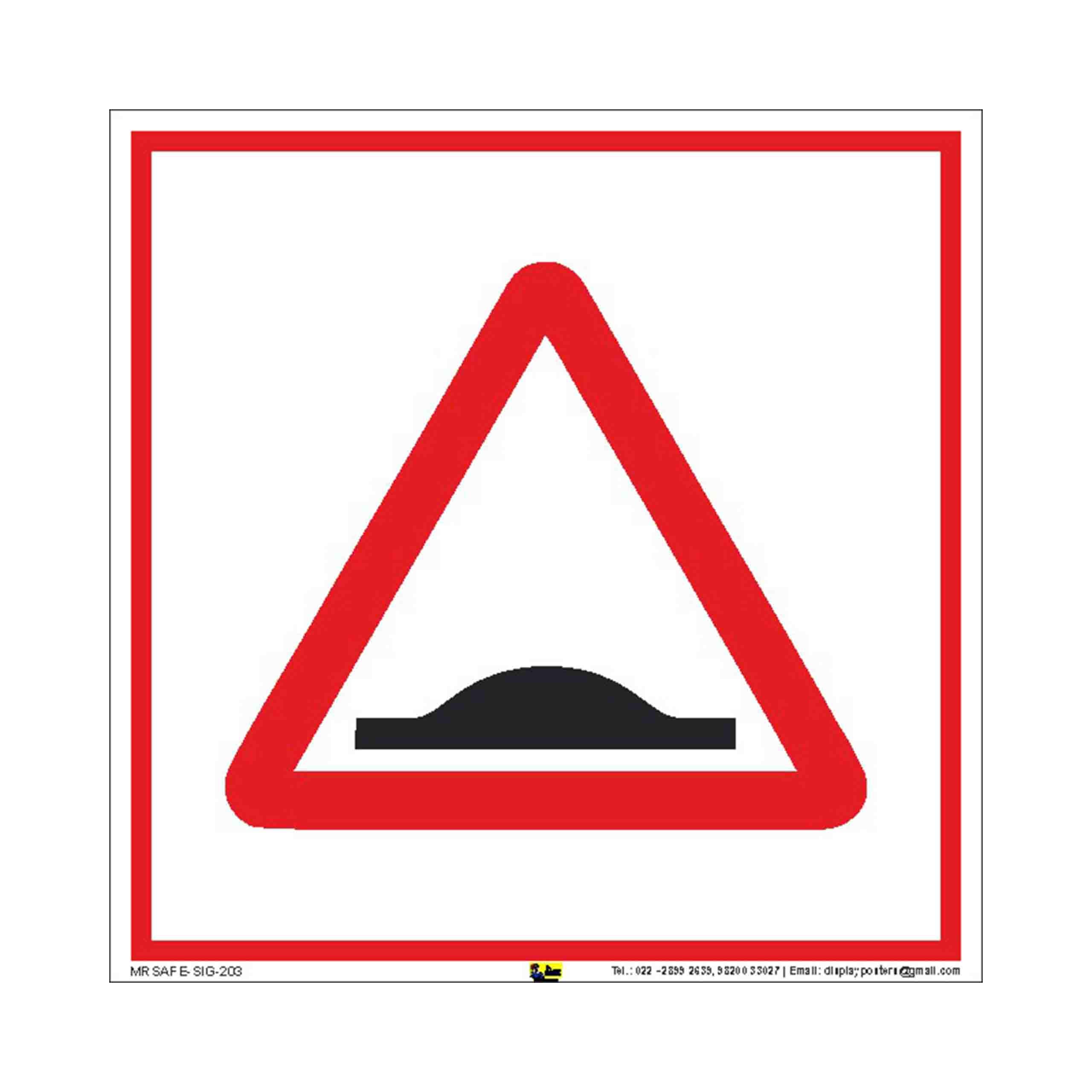Mr. Safe - Road Sign Speed Breaker PVC Sticker 8 inch X 8 inch (B07BT48ZQN) Amazon Price History, Amazon Price Tracker