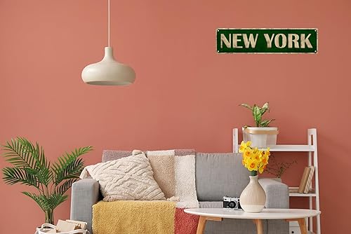 Miniatura 4 de Letrero de la calle de Nueva York, retro, divertido, decoración de pared, letreros de metal para temporada de otoño, tema de terror, humor