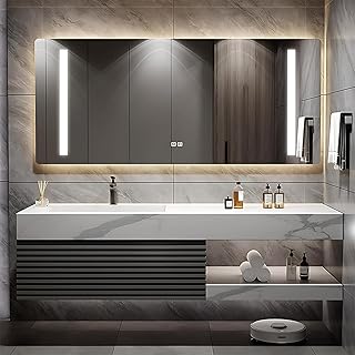 Bathroom Vanity 72 inch, Single Sink Floating Vanity Set Includes Anti-F...