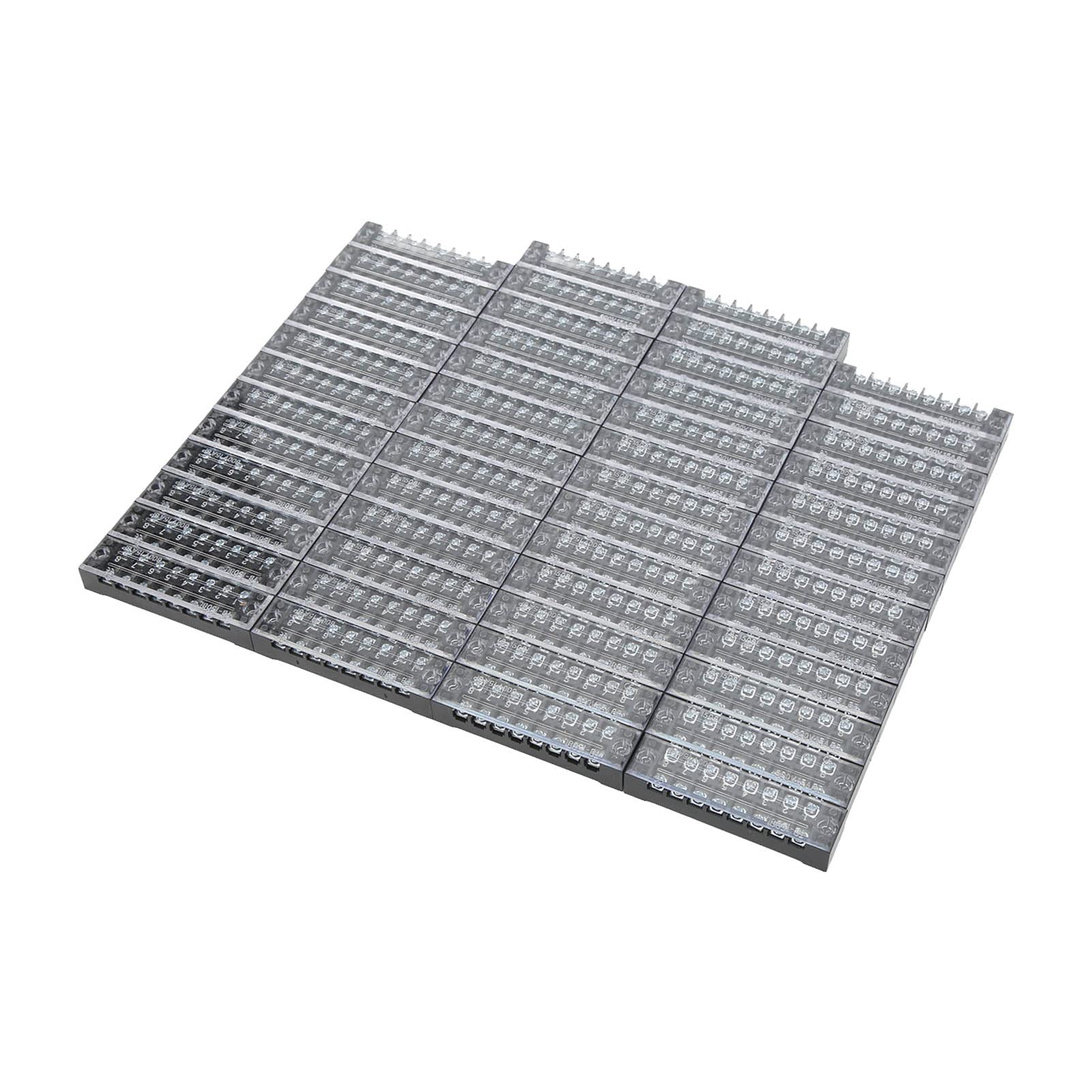 Fixed Wiring Board, 8 Section Dual Row Good Conductivity Terminal Block for Factory for Distribution Cabinet