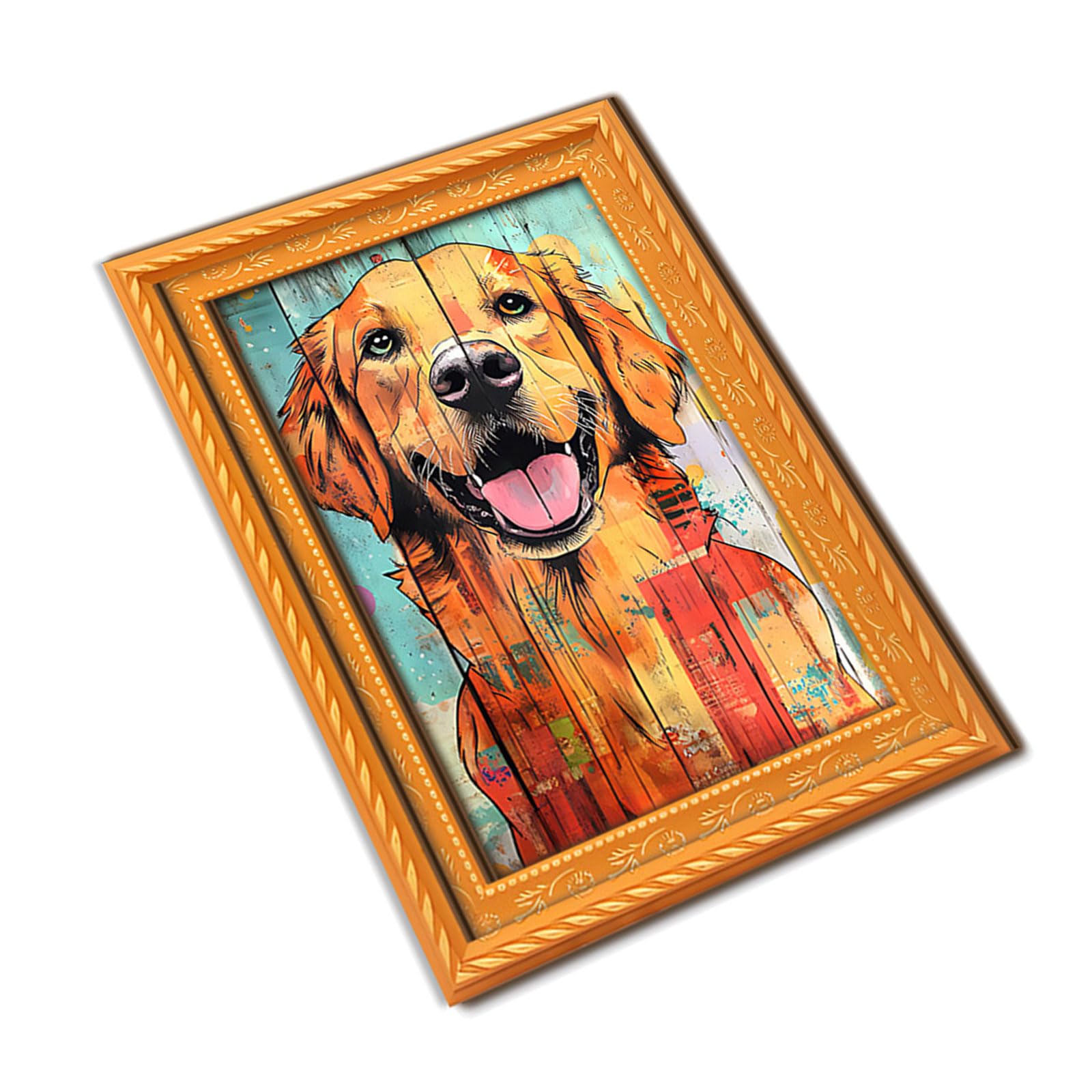 Yhplxyuus Dog Painting Pattern Soft Sticker Suitable for Mailbox, Refrigerator, Home and Offices Decoration Cats Picture Frame Refrigerator Magnets
