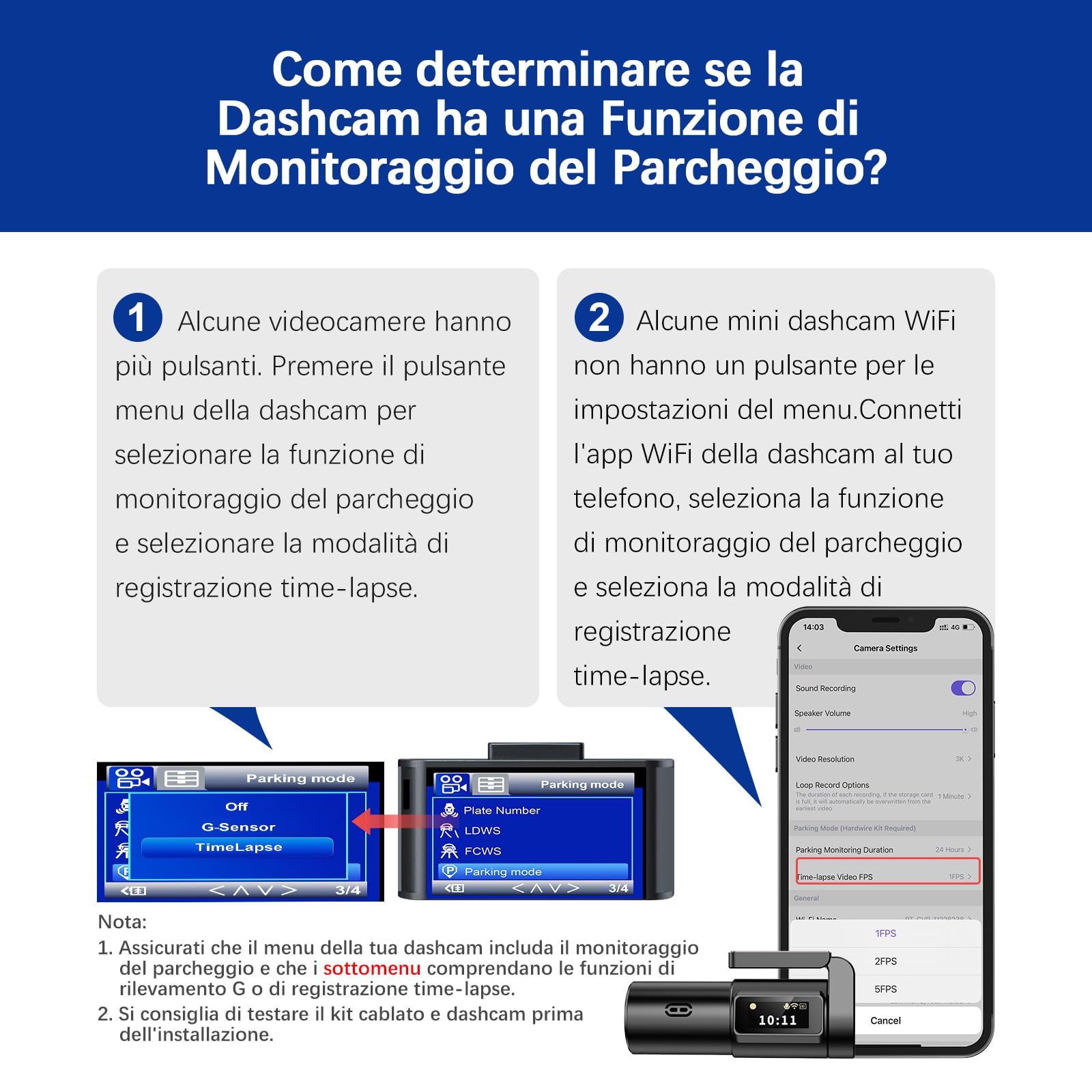 Kit Cablaggio USB-C con Schermo LED, 12V-32V a 5V 3A Auto Cavo di Ricarica Kit 4m 3-Core con Protezione Regolabile a Bassa Tensione, Dash Cam Hardwire Kit Monitoraggio Parcheggio 24 Ore