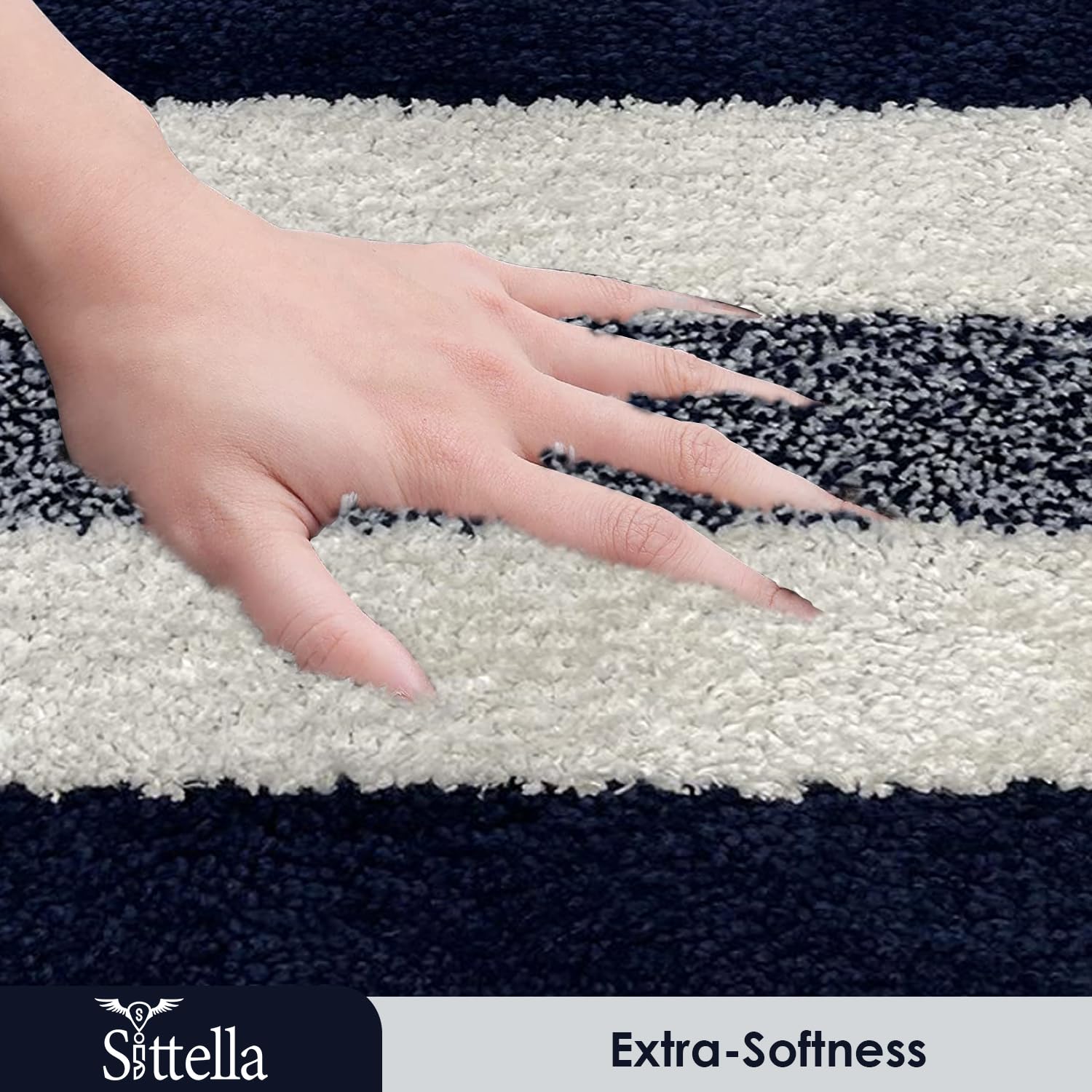 SITTELLA 3 Bath Mats - Soft, Absorbent & Non-Slip -4 SITTELLA 3 Bath Mats - Soft, Absorbent & Non-Slip -4
