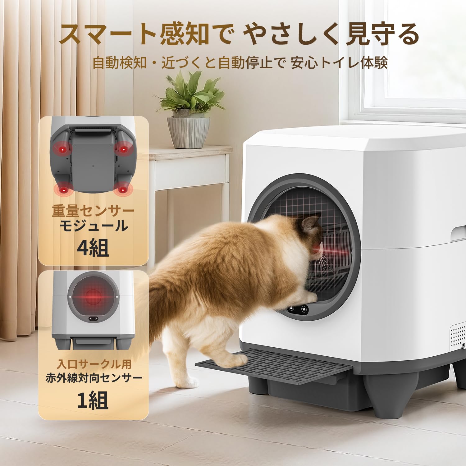 Amazon | OROLEY 猫 自動トイレ 猫 トイレ 自動 猫トイレ 自動 自動