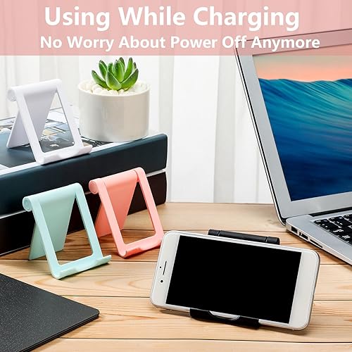 Miniatura 5 de Soporte plegable para teléfono celular, 4 piezas, multiángulo, universal, para teléfono móvil, portátil, compatible con la mayoría de teléfonos