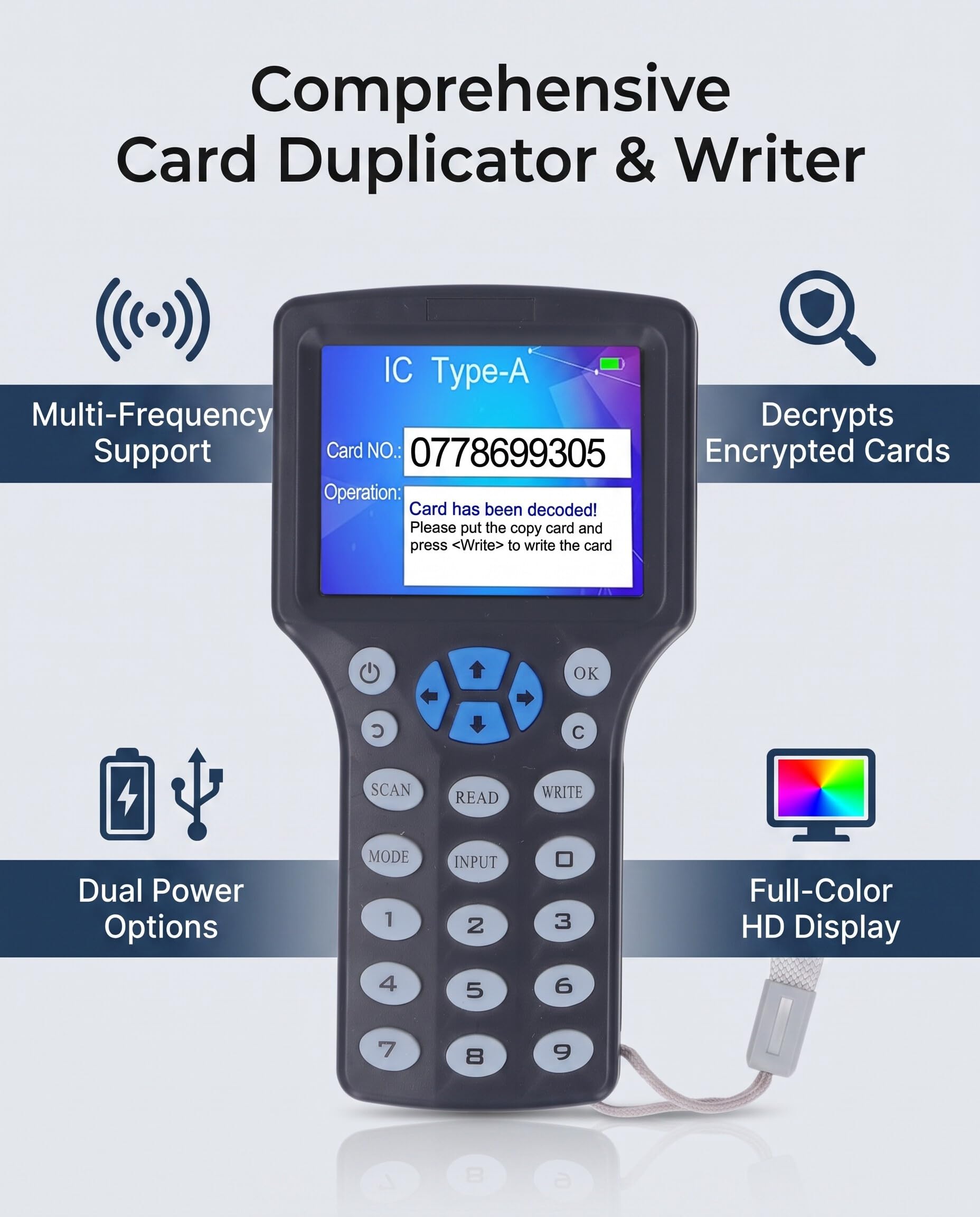 Lector Grabador de Tarjetas NFC RFID 13.56MHz