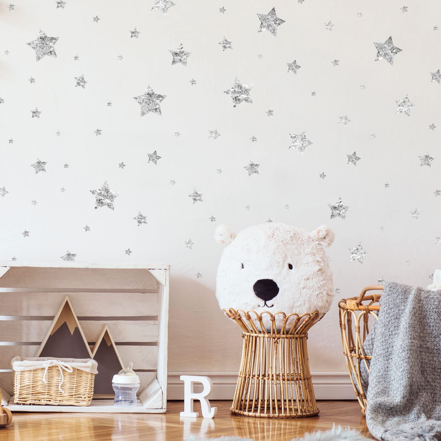 Woodland Night Sky Wall Sticker Pack (Stars) | Perfect for Decorating a Child's Bedroom or Nursery With a Woodland Theme — image 1