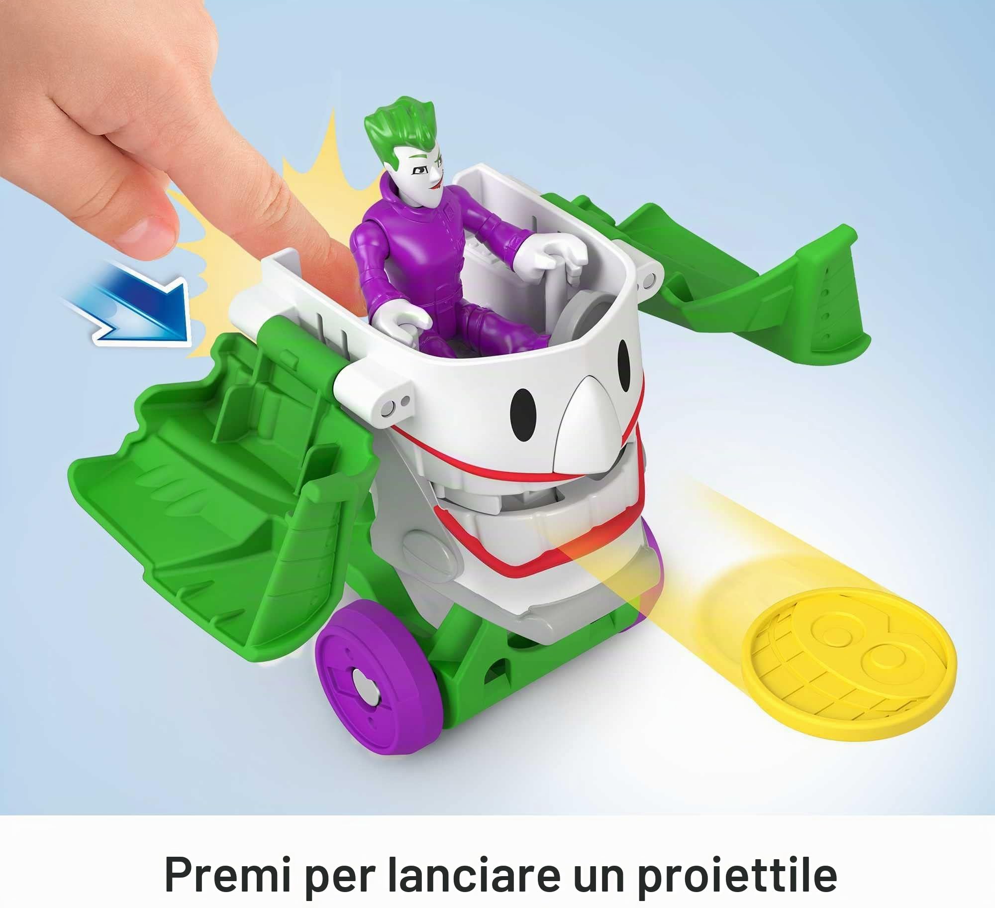 Fisher-Price Fp Precool Imaginext Dc Super Friends Head Shifters The Joker & Laff Mobile