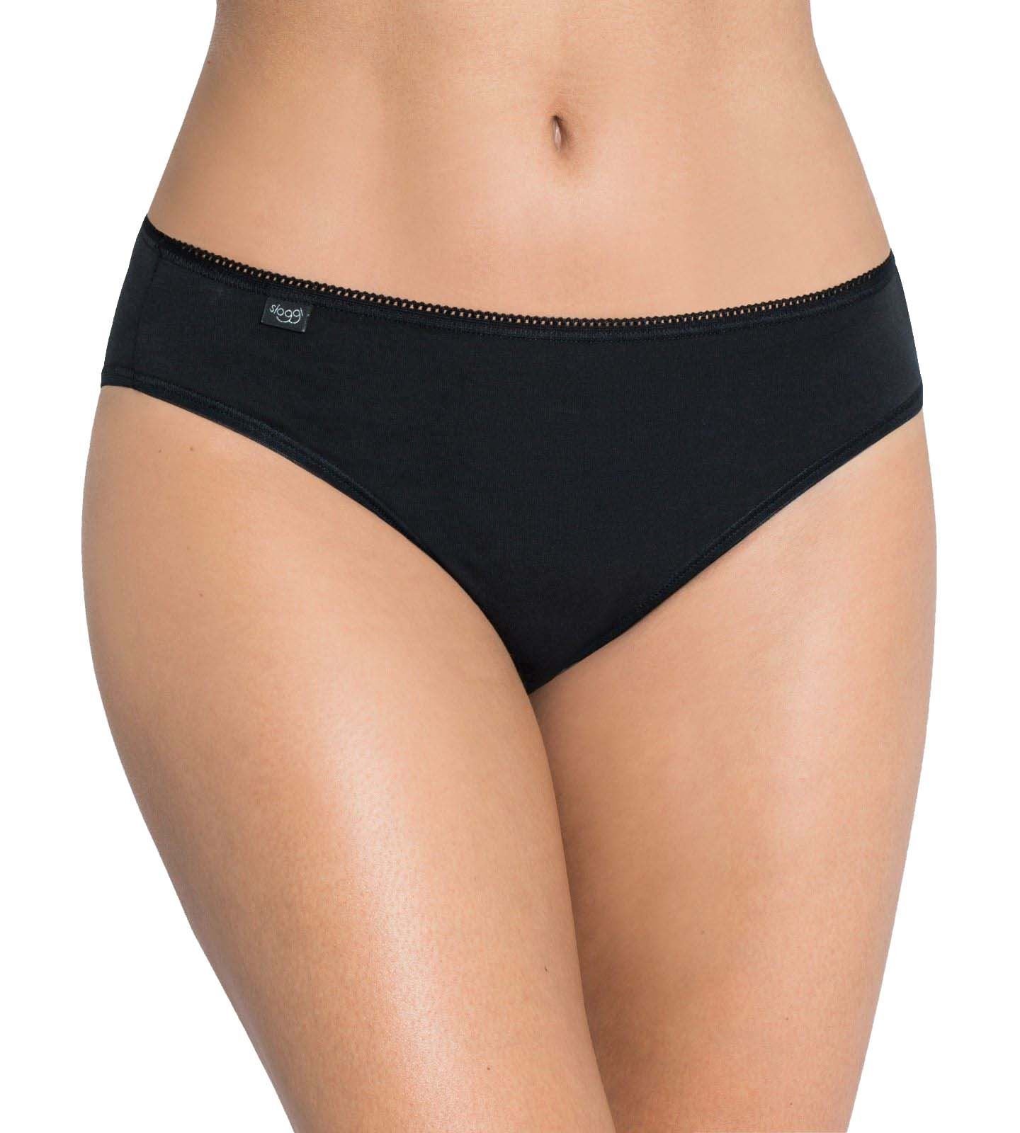 Sloggi Womens 24/7 Cotton Tai Boxer Briefs, Black, 20 UK