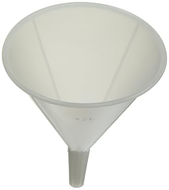 Graham-Field Funnels, 16 Oz Capacity, 5" Top Size, Wide Mouth Collector, Plastic Filter and Strainer, Lab Supplies, 3618D