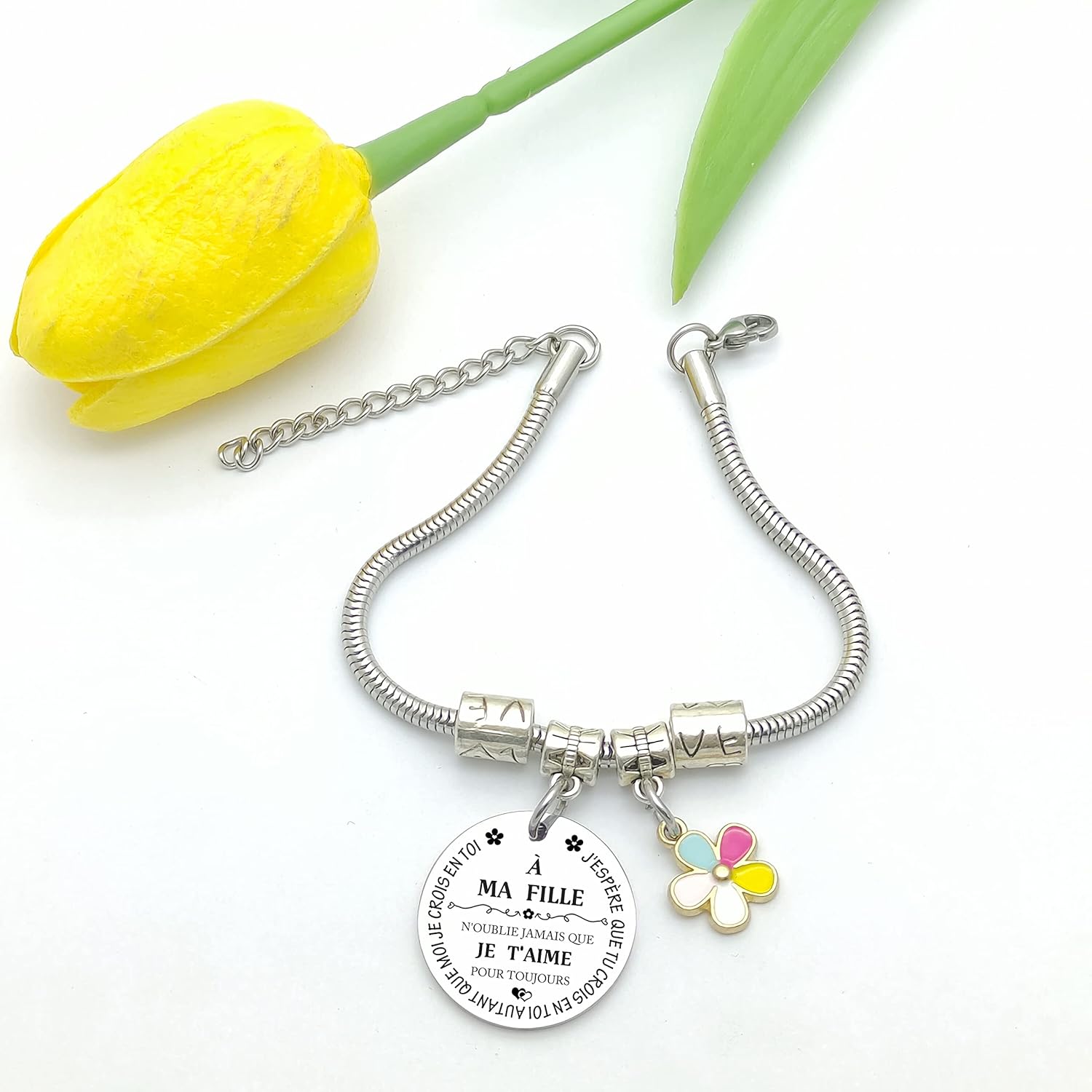 SUNSH Cadeau Ado Fille, Bracelets Fille 5 6 7 8 9 10 11 12 Ans Anniversaire, Cadeaux Pour Ado Filles Femme, Idée Cadeau Enfant Sœur Amie18 Ans, Retour à L'école Noël-Amour