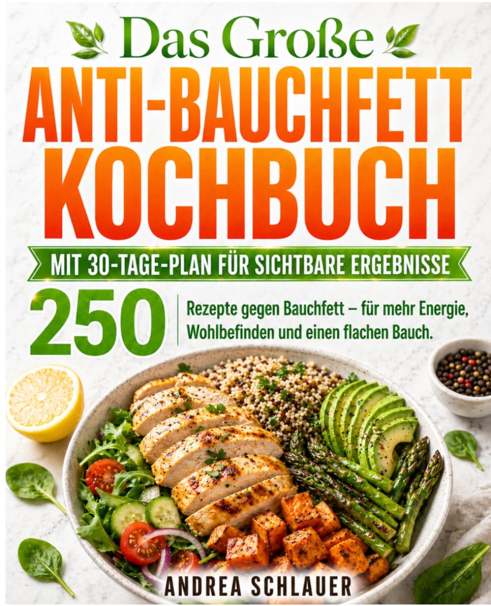 Das große Anti-Bauchfett-Kochbuch / Mit 30-Tage-Plan für sichtbare Ergebnisse: 250 Rezepte gegen Bauchfett – für mehr Energie, Wohlbefinden und einen flachen Bauch.