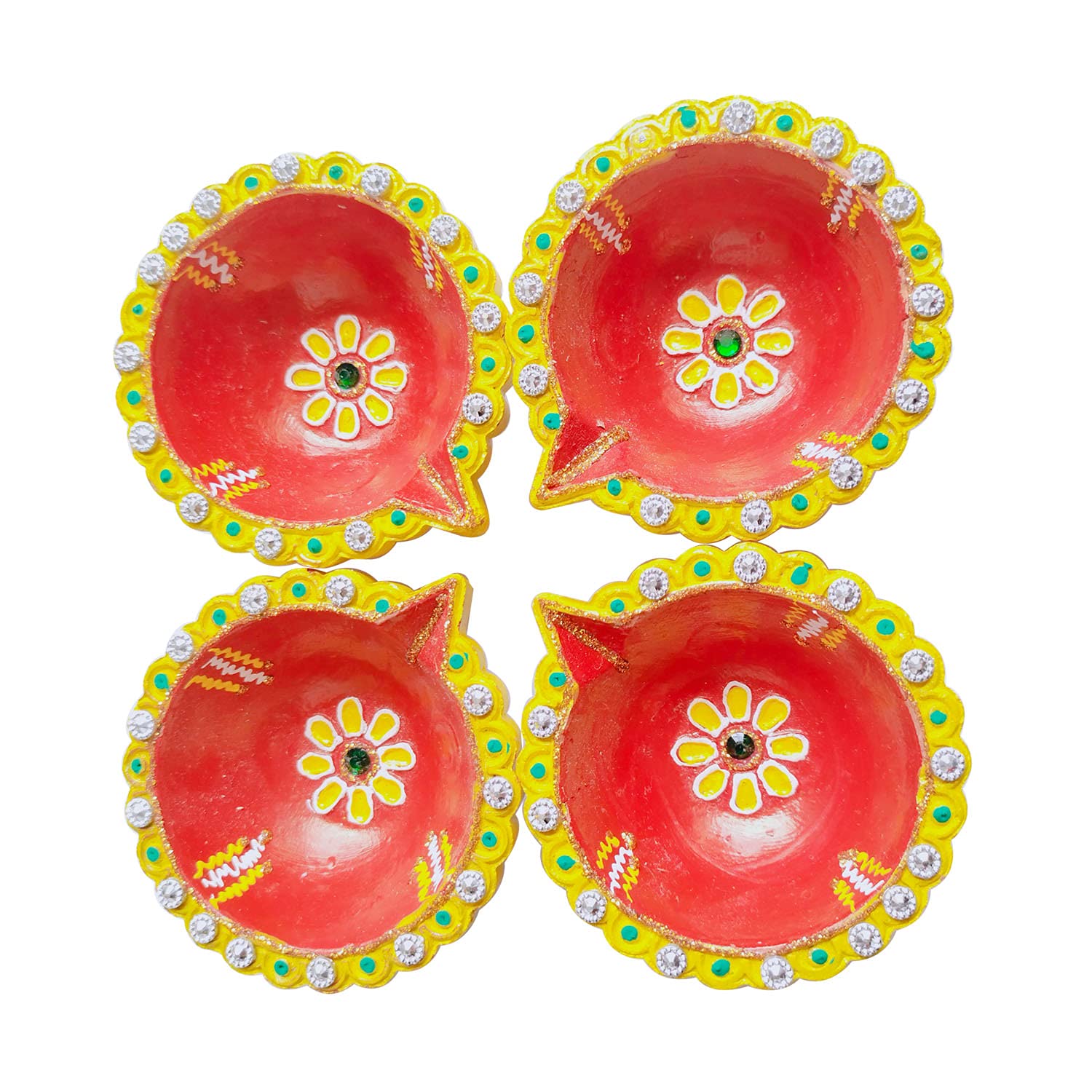 Clay Diya Pot, Diwali Diya, Clay Oil Lamp, Indian Diya, Wick Lamp, Ghee