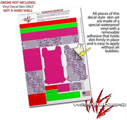 Miniatura 4 de Skin Decal Wrap Pack 2 para DJI Ryze Tello Drone Solids Collection Fushia Drone no incluido