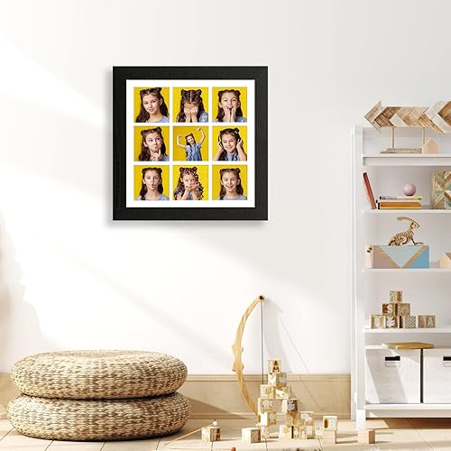 Vista 132 de YK Artwood Impresiones en lienzo personalizadas con tus fotos, marco de collage de 9 fotos, marco personalizado de 16 x 16 pulgadas, marco moderno