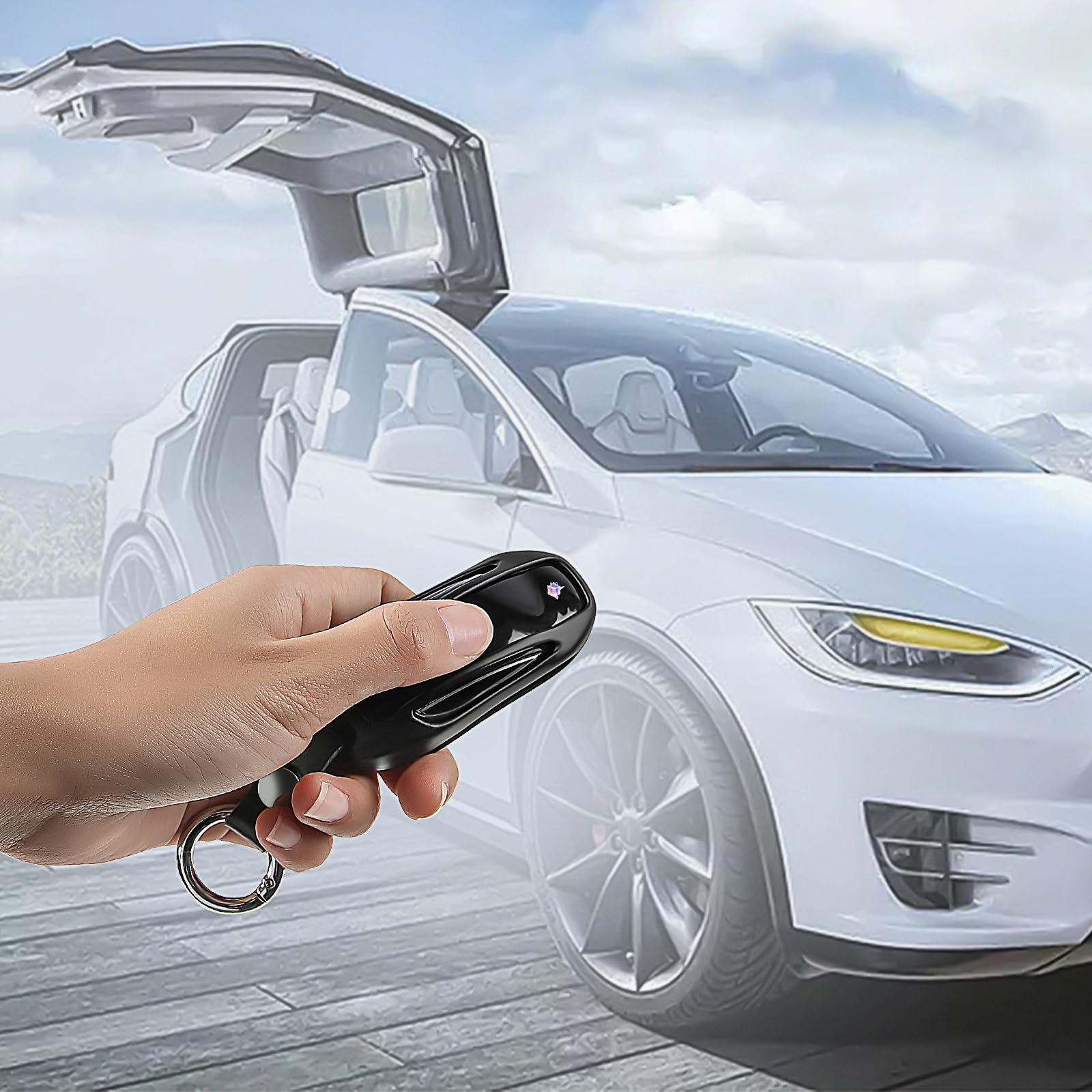 Tesla Model X キーフォブ Amazon.co.jp: LMZX Tesla Model X用 キーフォブカバーホルダー