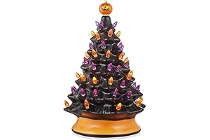 Casafield Hand-Painted Ceramic Halloween Tree