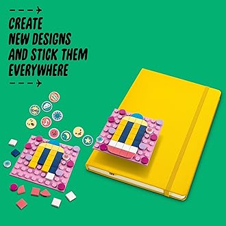 LEGO DOTS Adhesive Patches Mega Pack 41957 Arts and Crafts 5-in-1 Mosaic Making Building Kit, DIY Sticker Patches, Gift Idea for Creative Kids, Make Custom Designs for Notebooks, Phone Cases and More