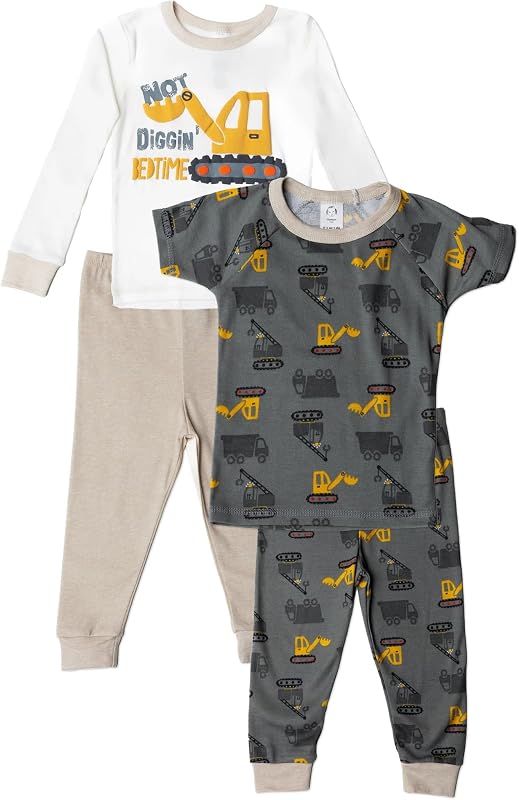 Gerber Conjunto de pijama de 4 piezas para bebé niño