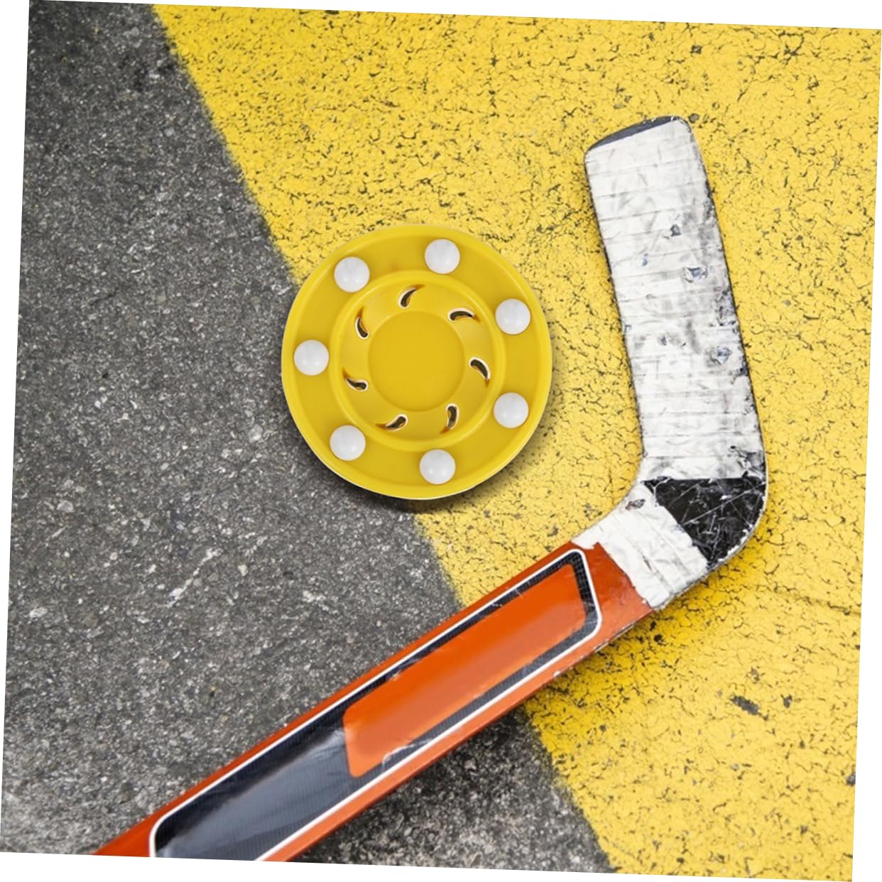 UPKOCH Roller Rondelles De Hockey Patinage Le Hockey Concours Outils D'entraînement Hockey sur Glace Petites Rondelles De Glace PP Yellow