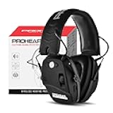 PROHEAR 030 2.0 Bluetooth Rechargeable Shooting Ear Protection, Slim Noise Cancelling Earmuffs, NRR 22dB for Hunting & Tactical Gun Range