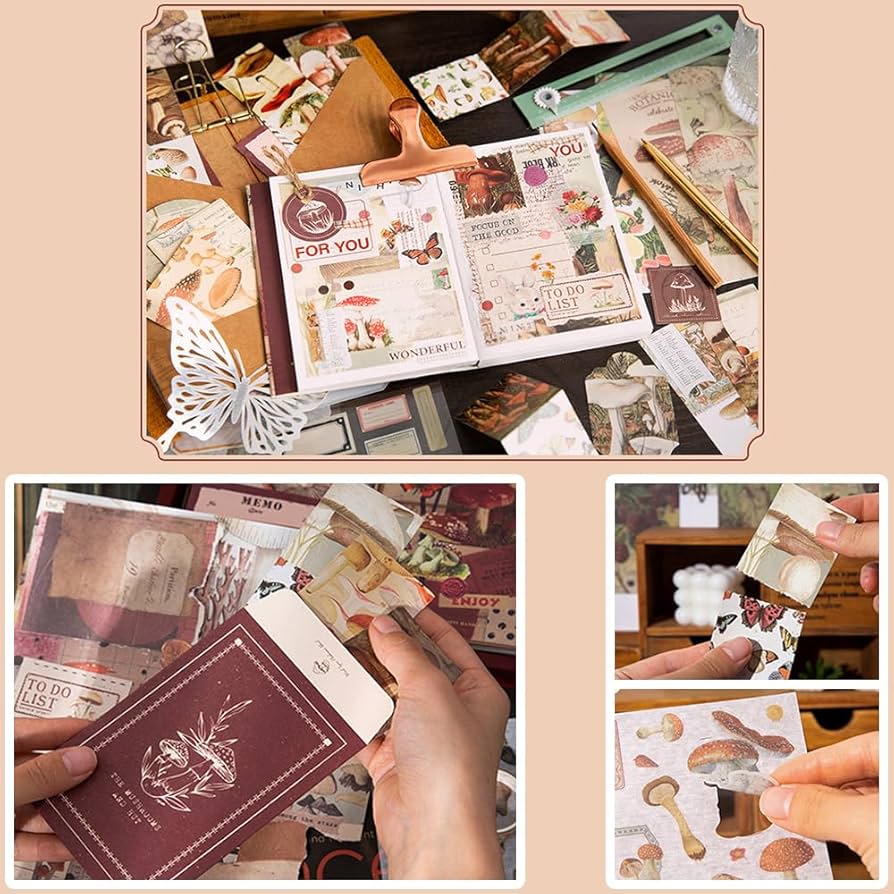 ホワイトクリスマスのジャンクジャーナル　雑記帳　Xmas コラージュ　レース ホワイトクリスマスのジャンクジャーナル 雑記帳 Xmas