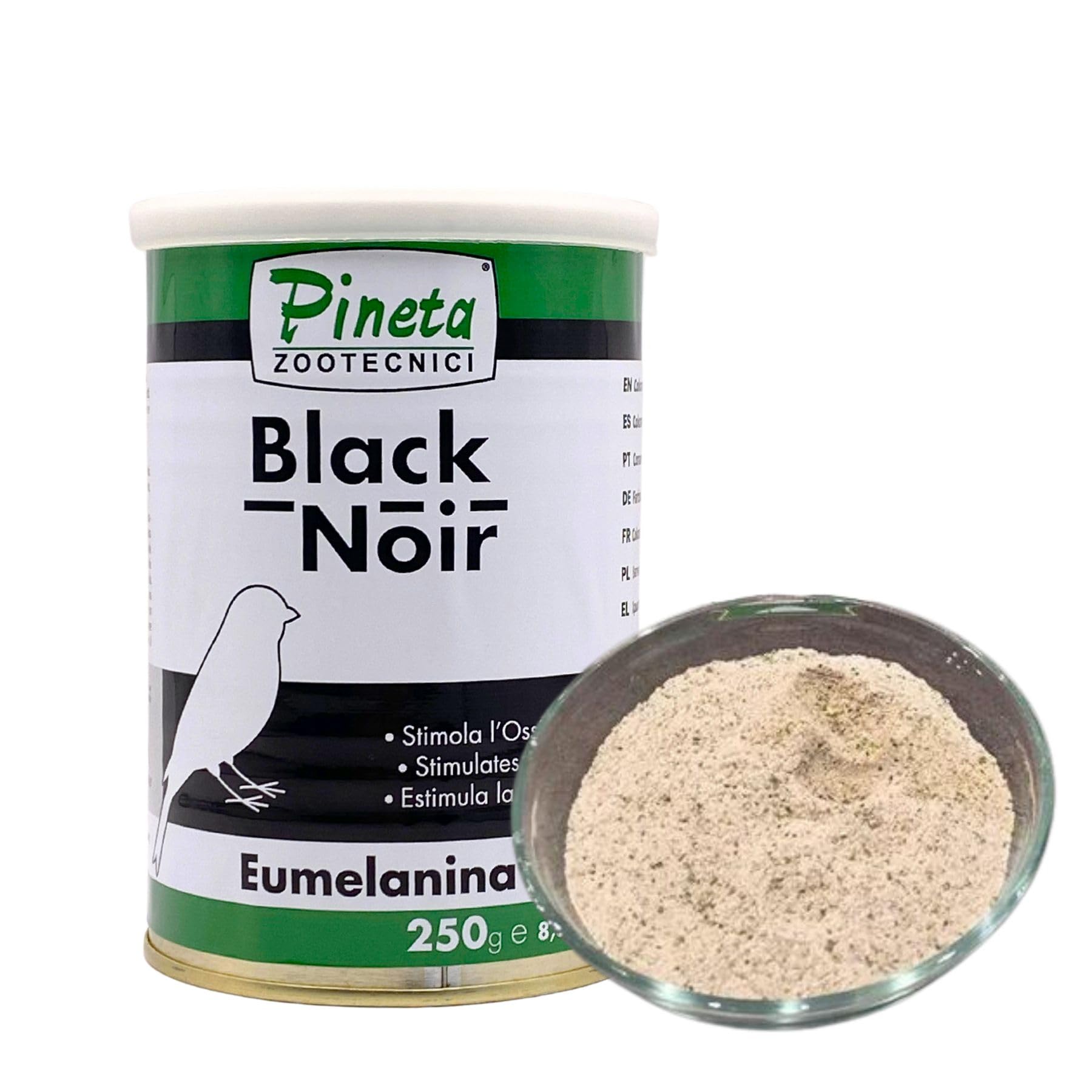 GLOBAL LUXURY MANAGEMENT Black Noir is Recommended for melanic Canaries of The Black, Agate, Brown and Isabela Series, Highly Recommended in Canary breeding.(250g)