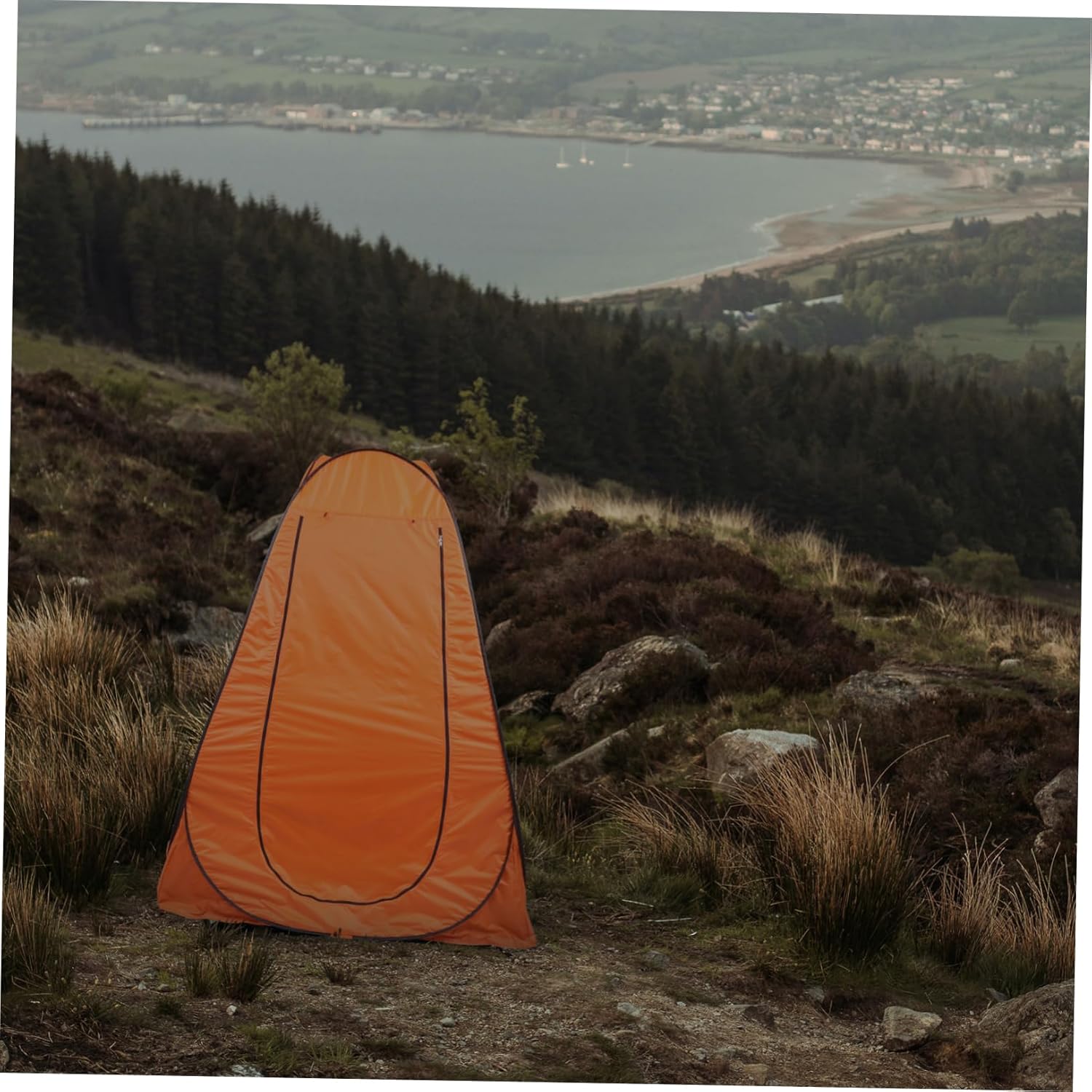 Kisangel Outdoor Automatic Shower Tent Durable Privacy Changing Room for Camping Fishing and Travel and Windproof with Spacious Design