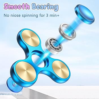 Amazon.com: ATESSON Fidget Spinner Toy, 4 to 10 min Spins