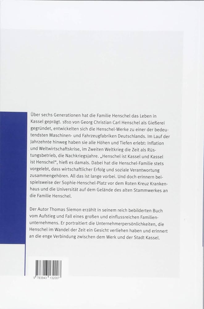 ヘンシェル　ソーン　カッセル　1913年 Amazon.com: 200 Jahre Henschel in Kassel: Sechs Generationen
