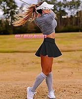 Vista 4 de Faldas de tenis plisadas para mujer, de cintura alta, atléticas, para golf, falda de pickleball con bolsillos