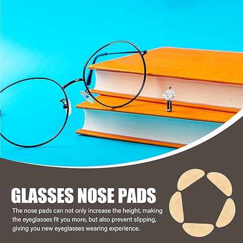 Miniatura 3 de 18 pares de almohadillas de nariz para lentes de silicona para puente de nariz para gafas