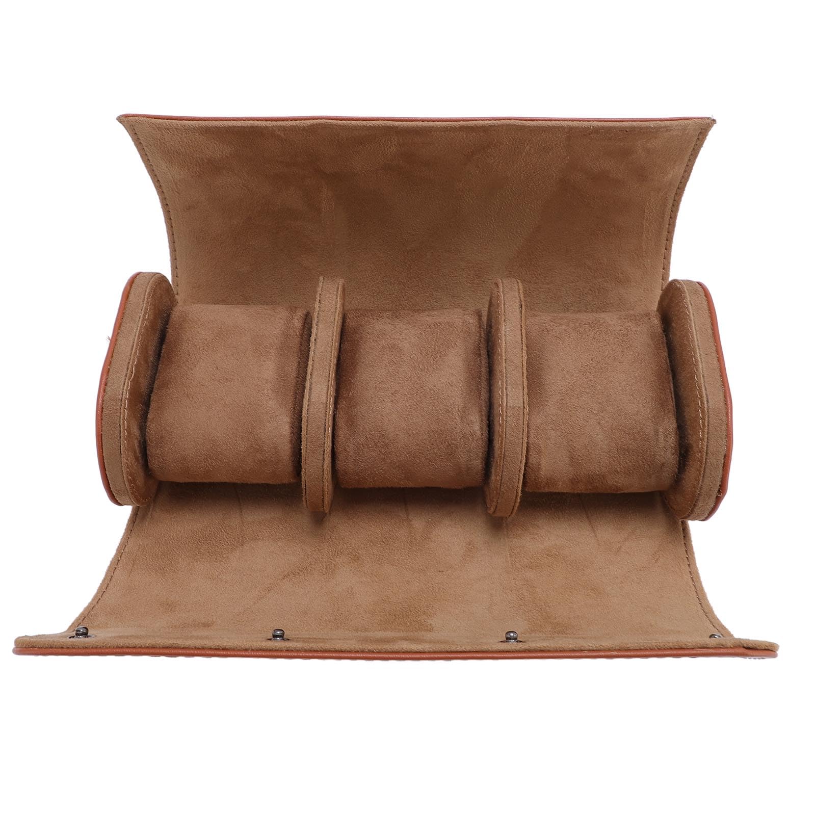 Alomejor Custodia da Viaggio per Rotolo di Orologi Elegante Custodia per gli Appassionati di Orologi da Viaggio Portatile per da (Tre Griglie 700ml)